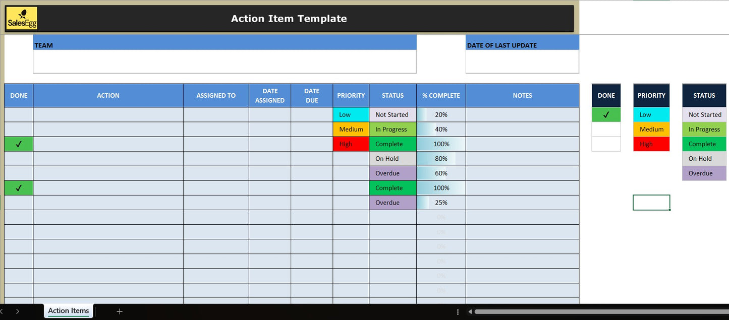 ActionEase: Essential Task Tracker Template