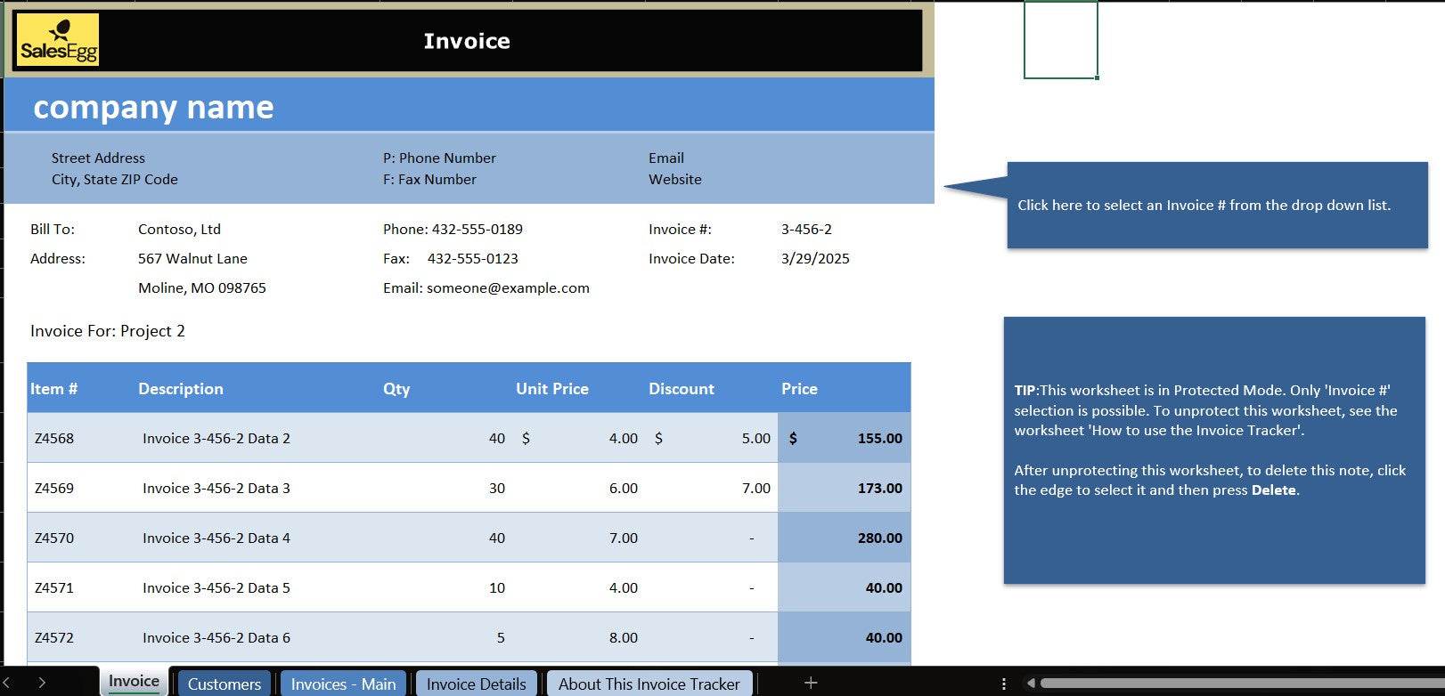 Sales Invoice Tracker