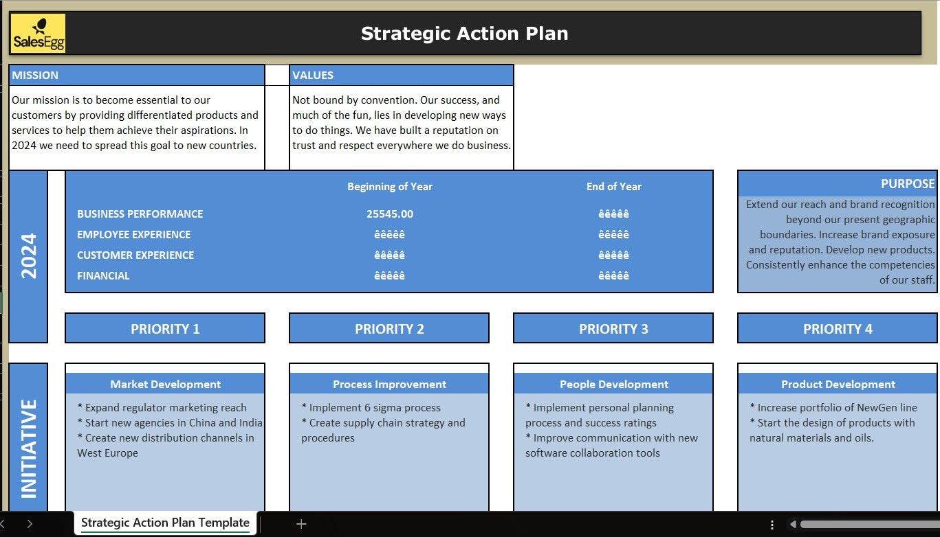 StratEdge: Strategic Action Plan Workbook