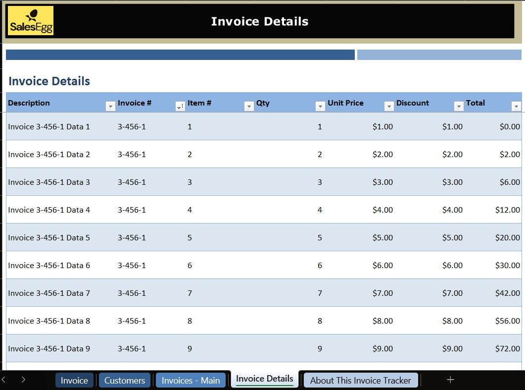 Sales Invoice Tracker