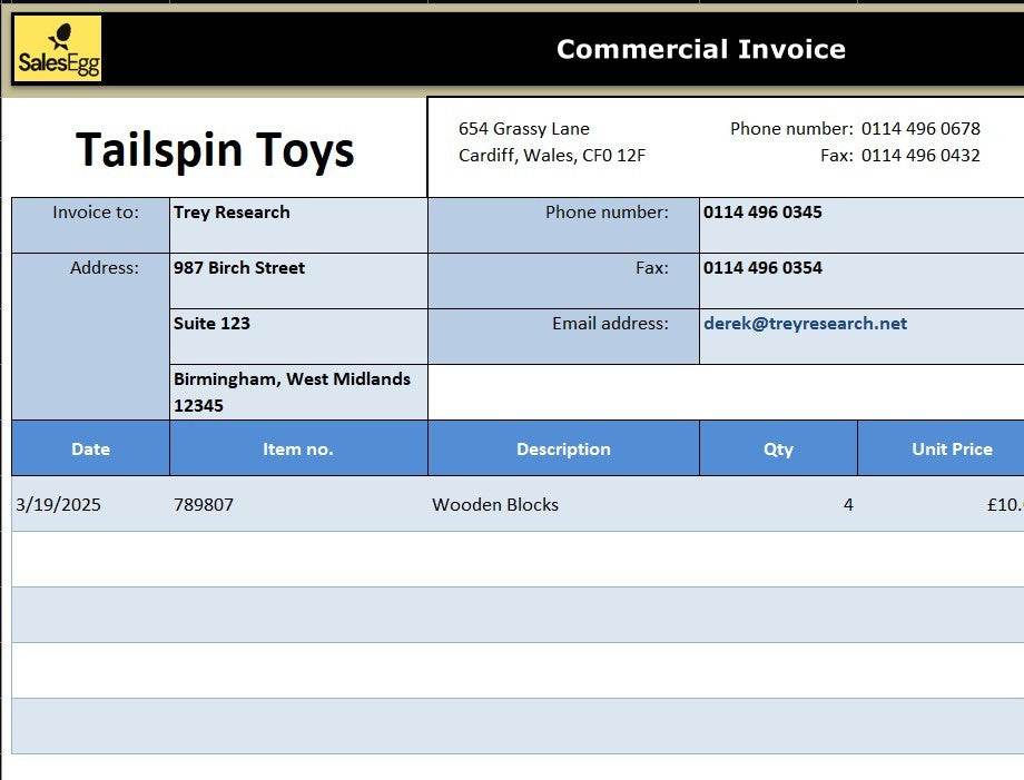 Commercial Invoice