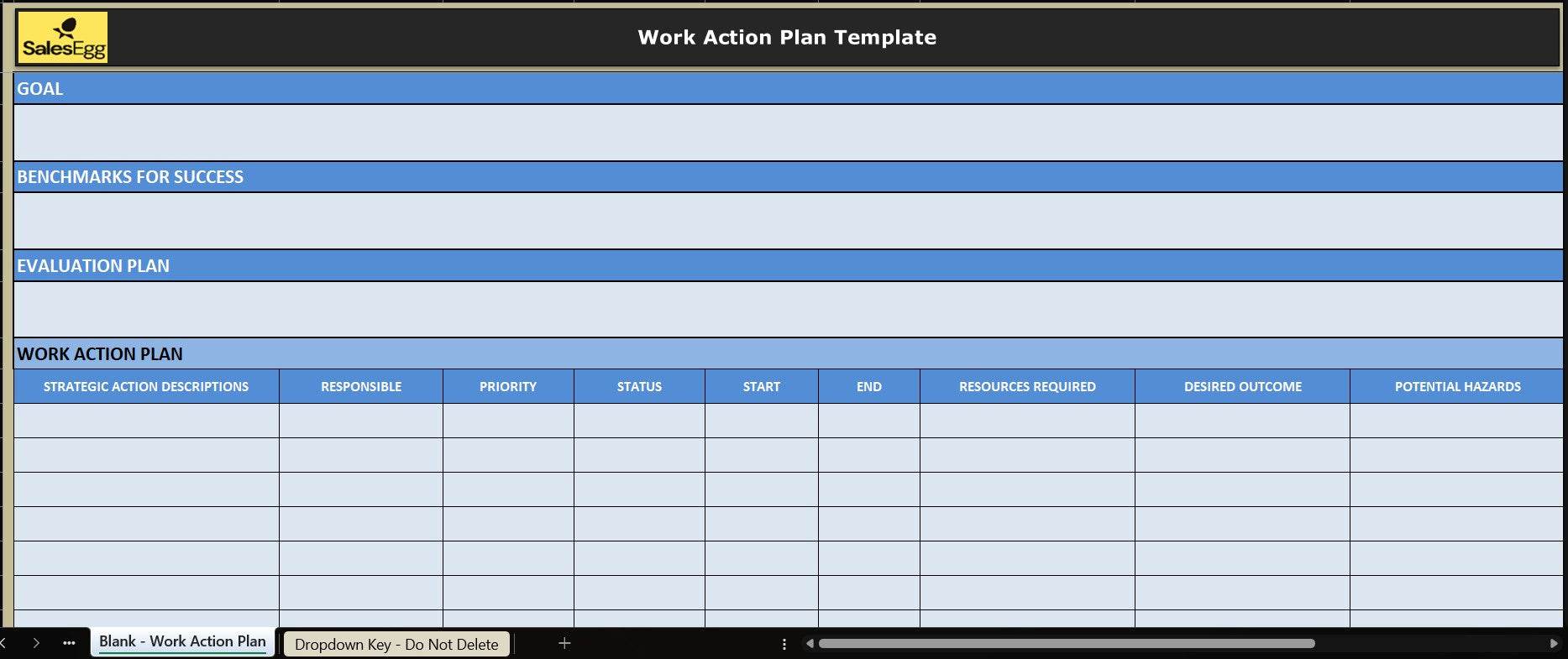 WorkWise: Professional Action Plan Template