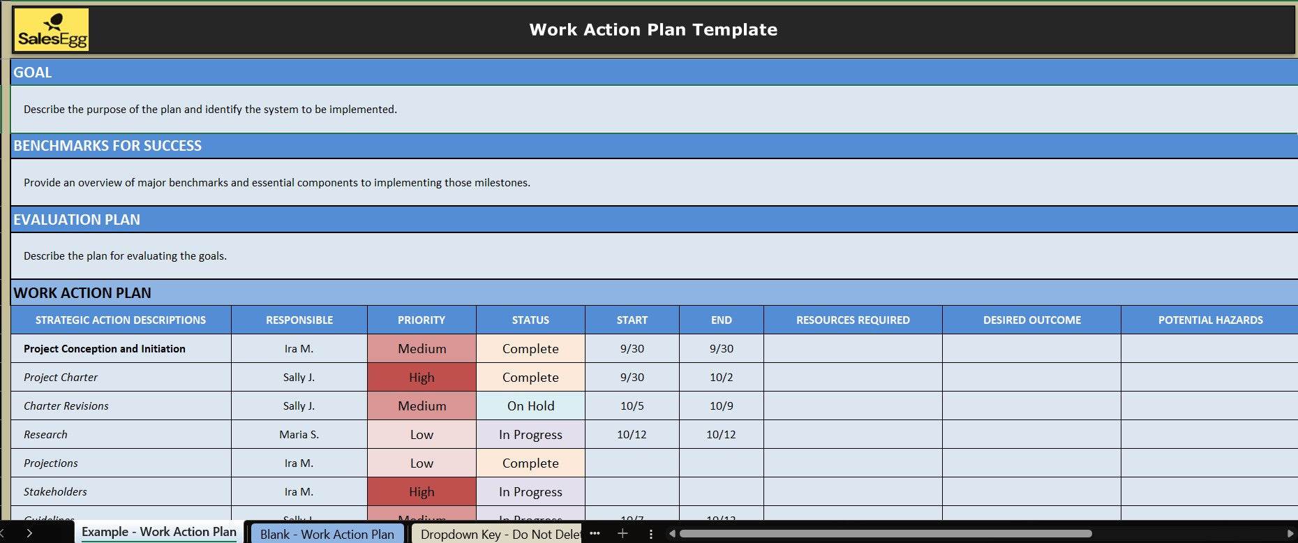WorkWise: Professional Action Plan Template