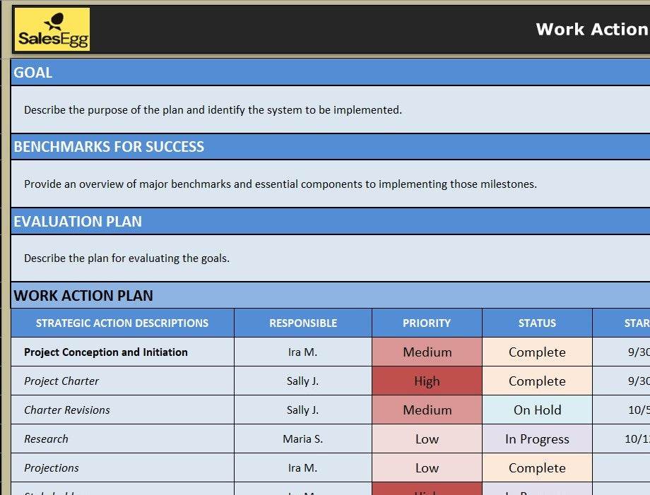 WorkWise: Professional Action Plan Template