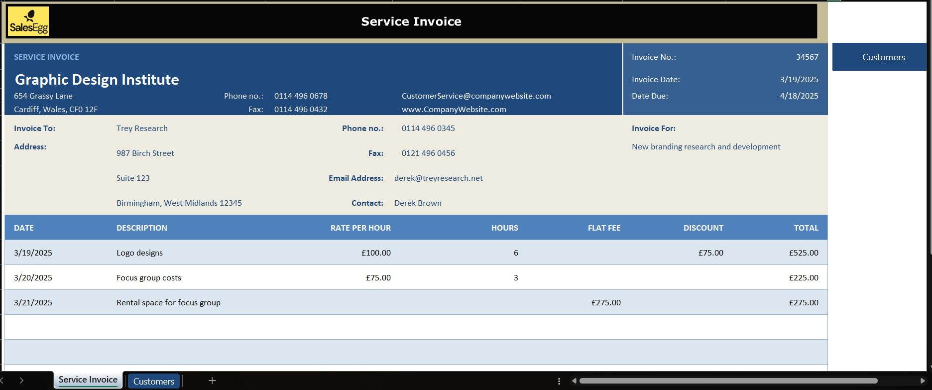 Service-Invoice
