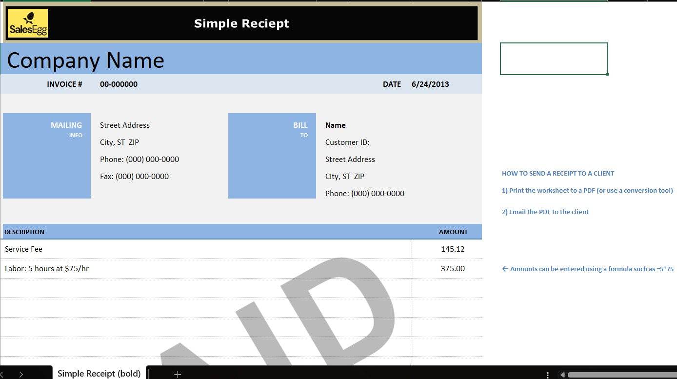 Simple Receipt