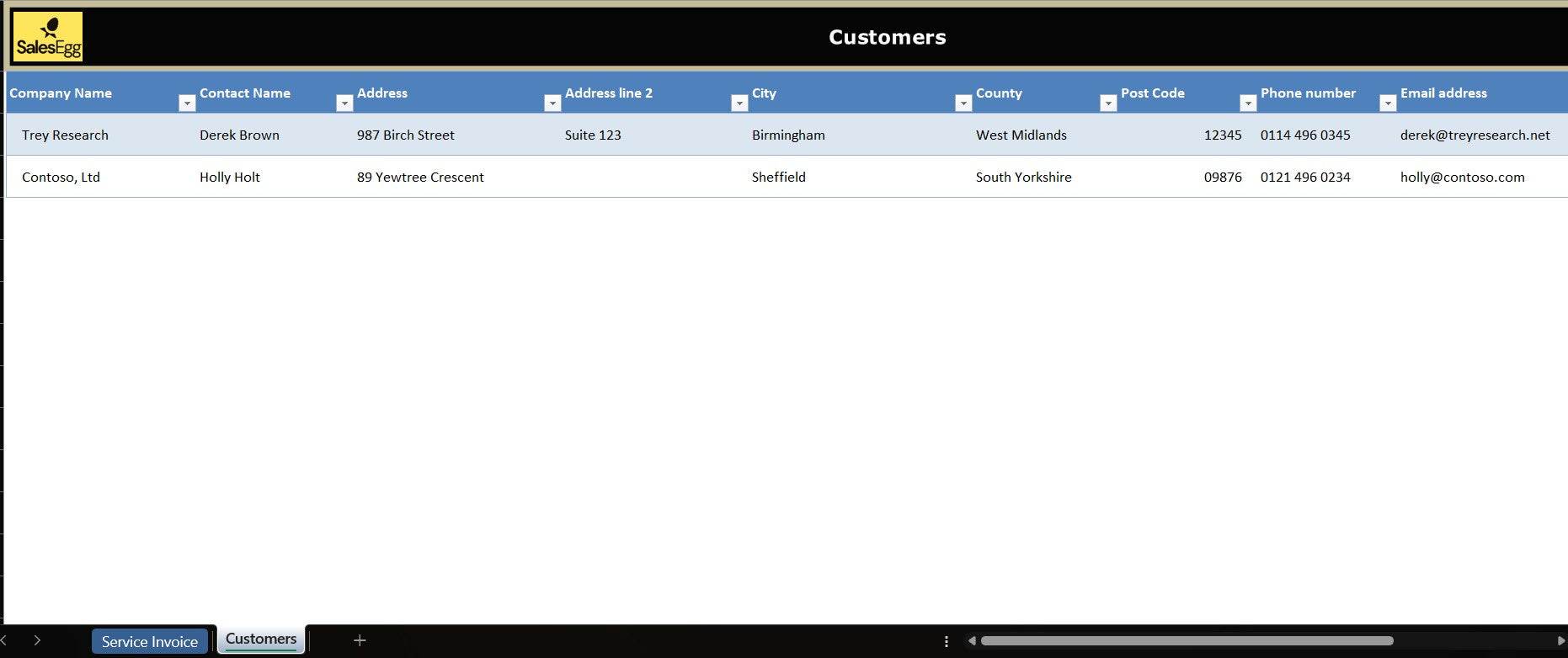 Service-Invoice