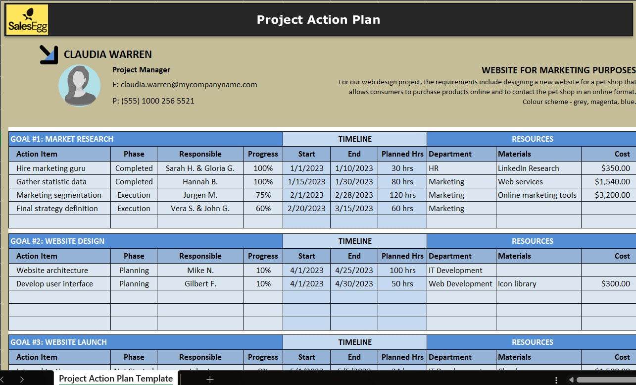 LaunchPad Pro: Project Action Plan Template