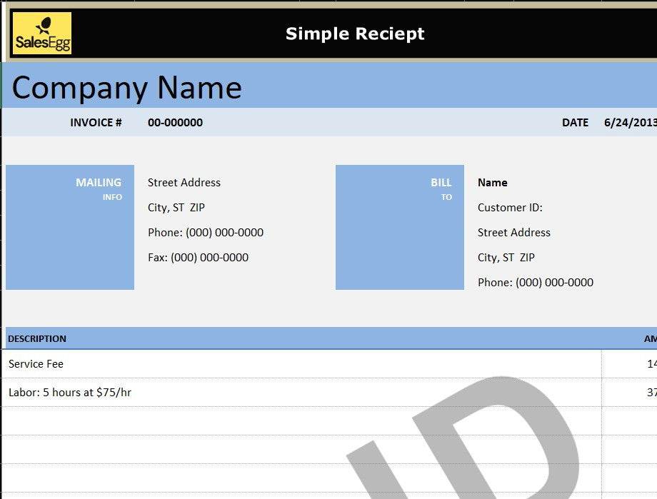 Simple Receipt
