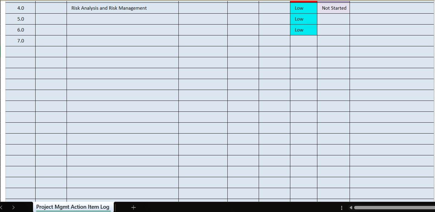 Action-Track Pro: Project Management Log Template