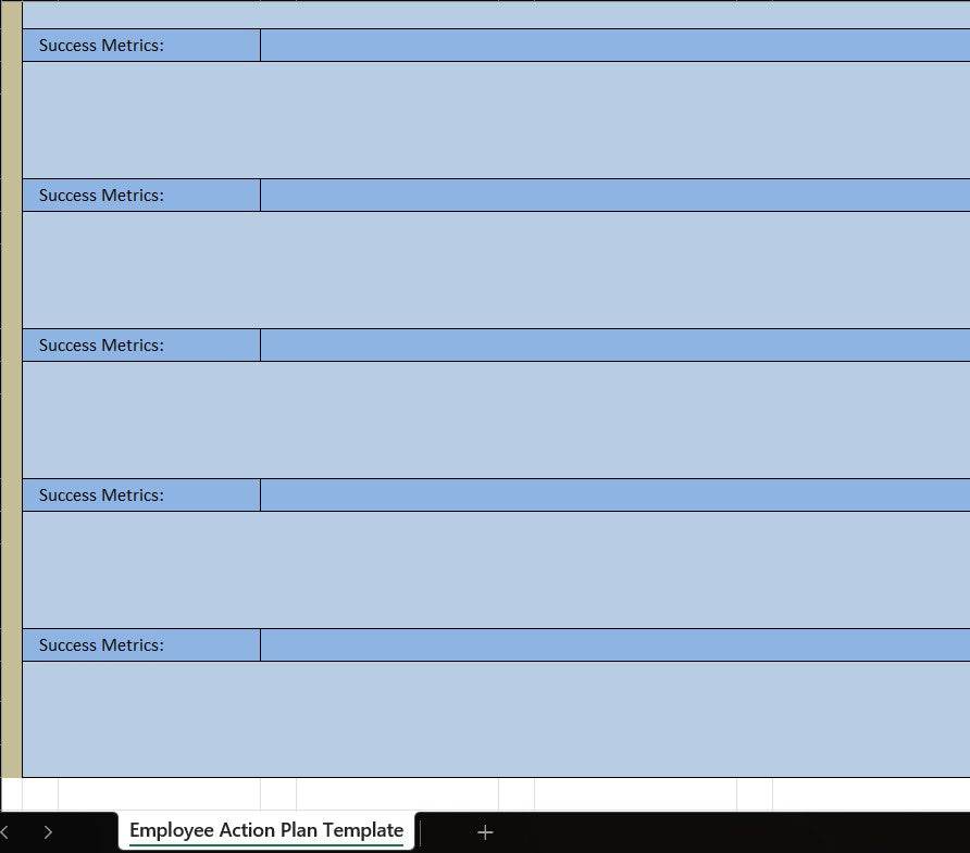 Employee Action Plan Template