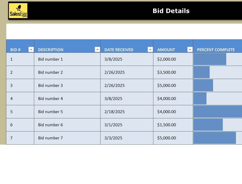 Bid Tracker