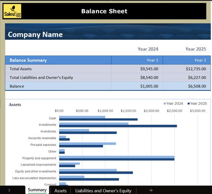 Blue Balance Sheet
