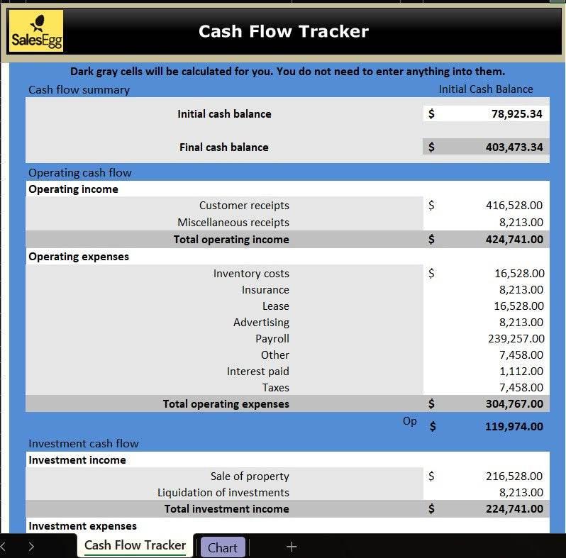 Cash Flow Tracker